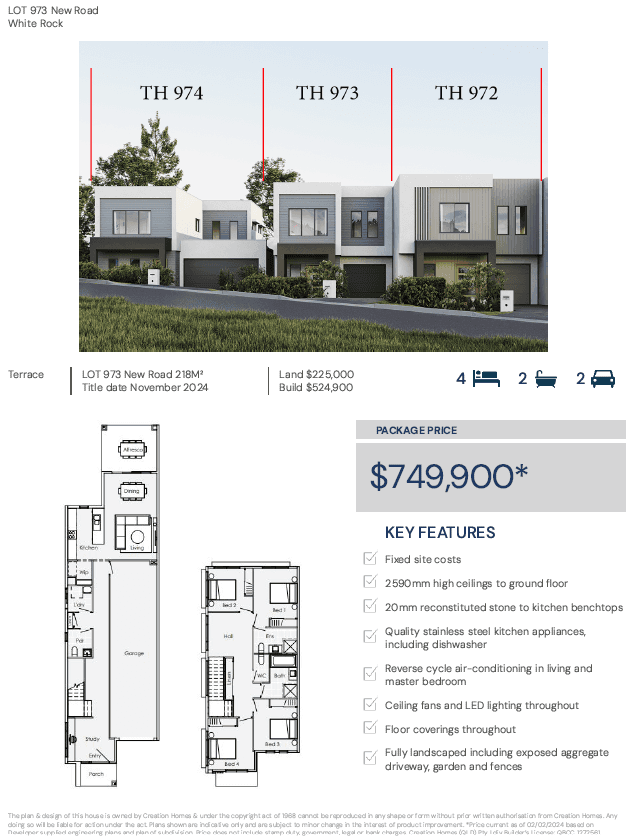 Lot 973 Street TBA, WHITE ROCK, QLD 4306