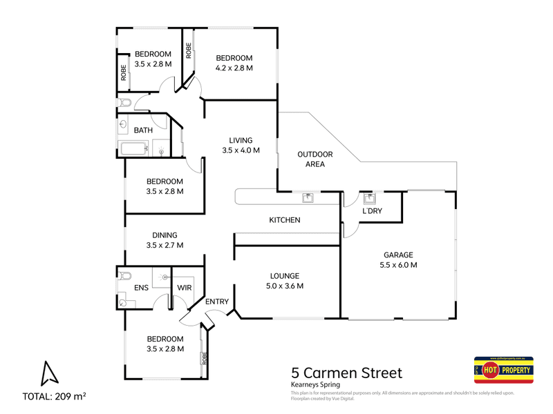 5 Carmen Street, KEARNEYS SPRING, QLD 4350