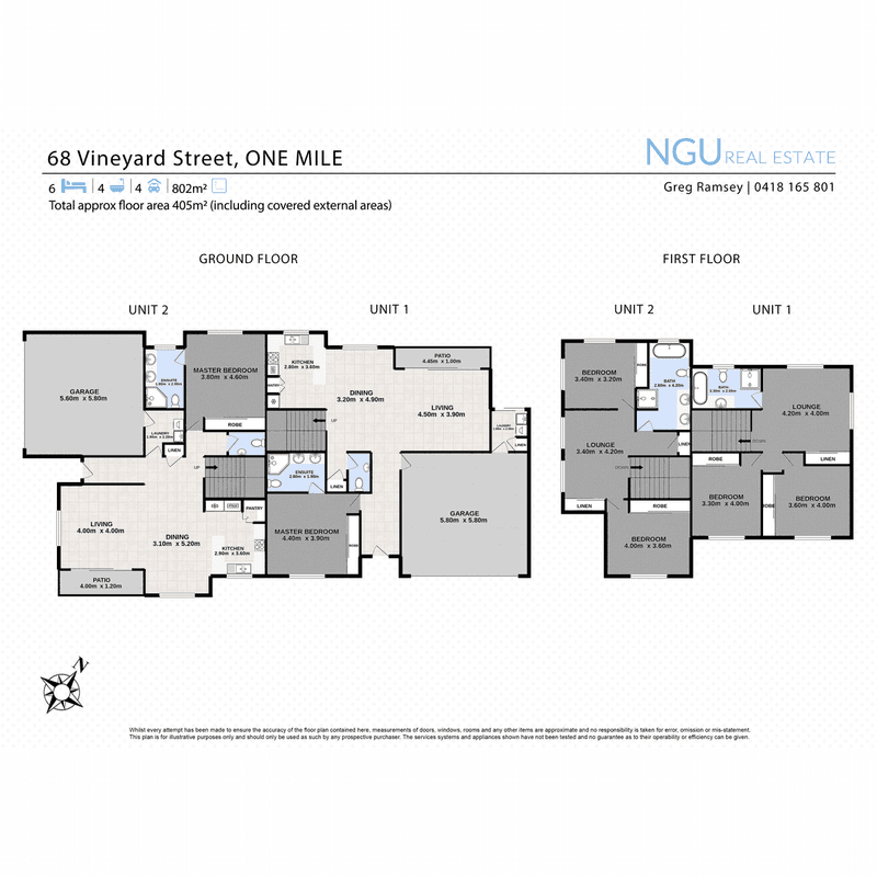 1 & 2/68 Vineyard Street, One Mile, QLD 4305