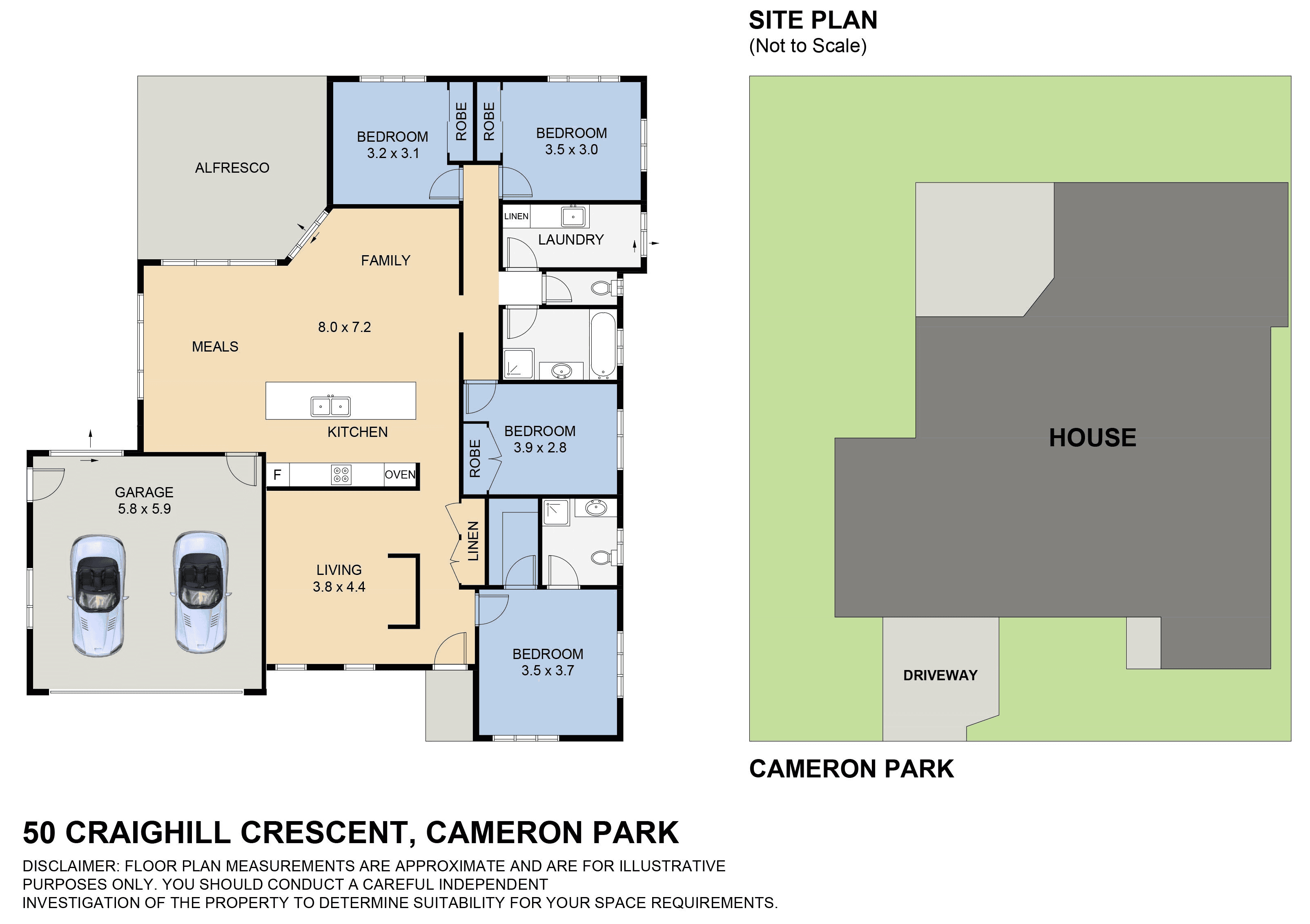 50 Craighill Crescent, CAMERON PARK, NSW 2285