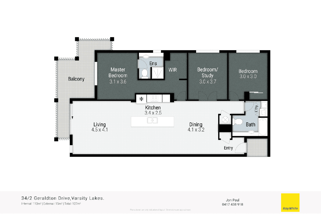 34/2 Geraldton Drive, VARSITY LAKES, QLD 4227