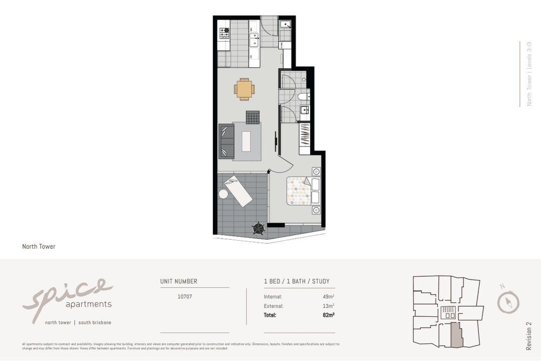 10707/25 Bouquet Street, South Brisbane, QLD 4101