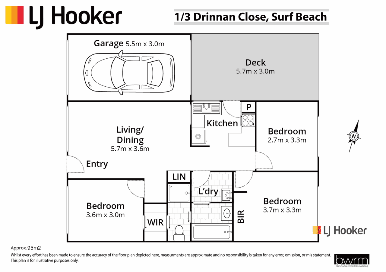 1/3 Drinnan Close, SURF BEACH, NSW 2536