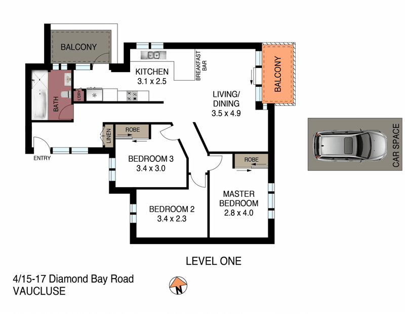 4/15-17 Diamond Bay Road, Vaucluse, NSW 2030