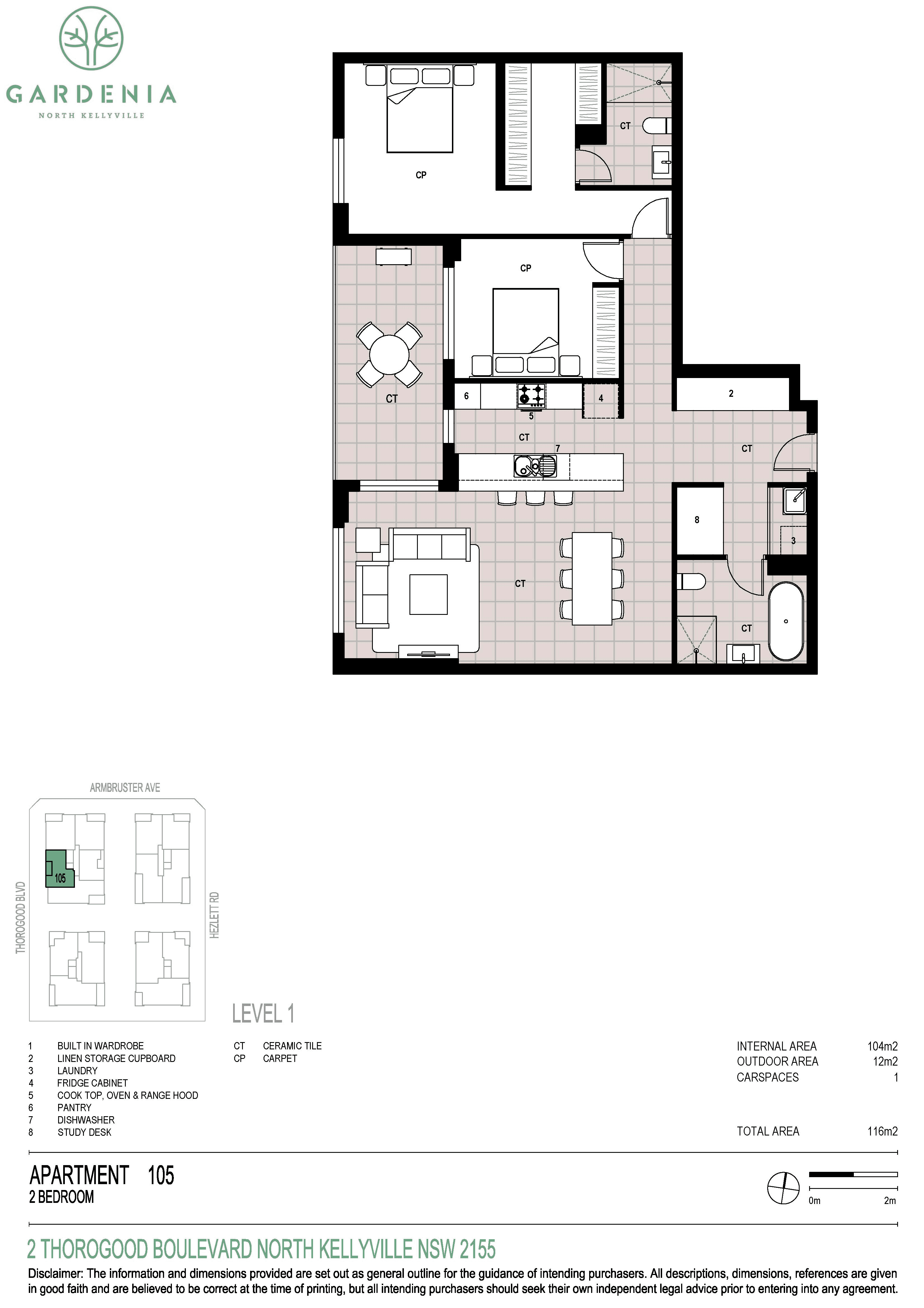 105/2 Thorogood Boulevard, NORTH KELLYVILLE, NSW 2155