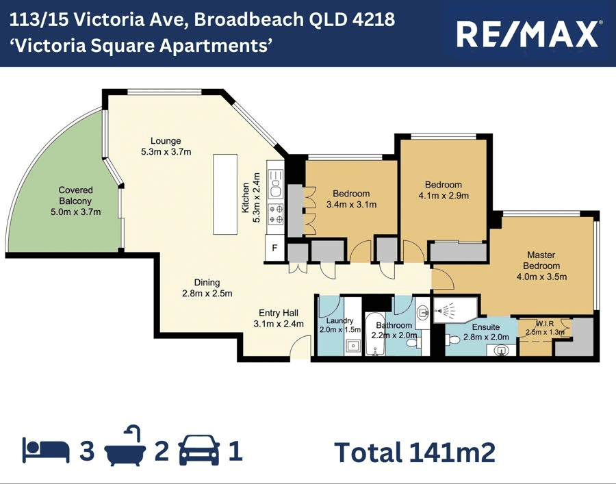 113/15 Victoria Avenue, BROADBEACH, QLD 4218