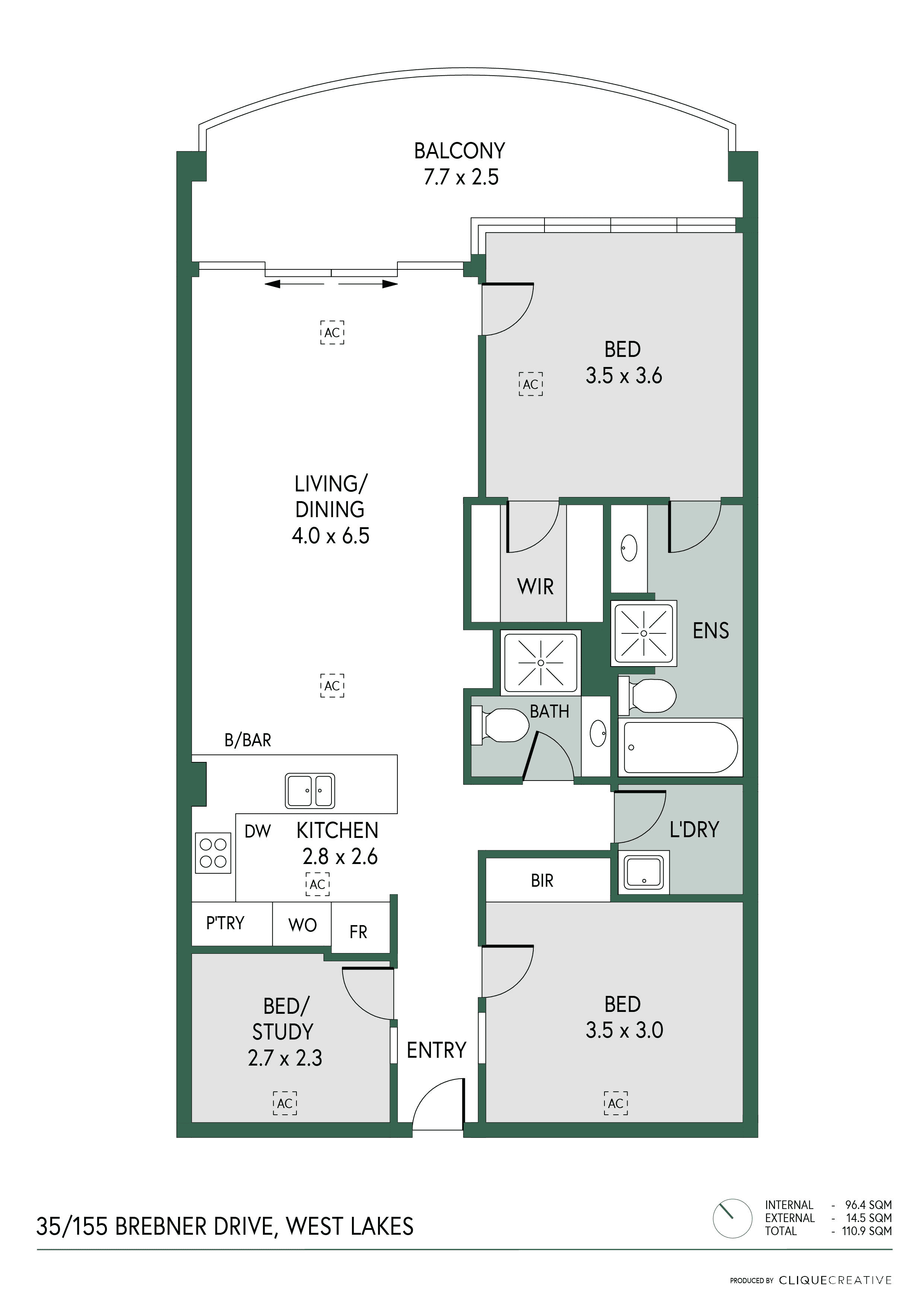 Level 2/35/155 Brebner Drive, West Lakes, SA 5021