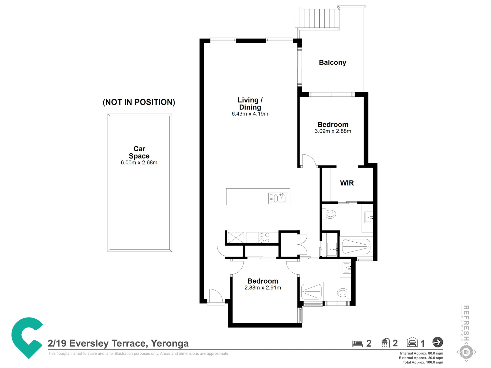 2/19 Eversley Terrace, YERONGA, QLD 4104