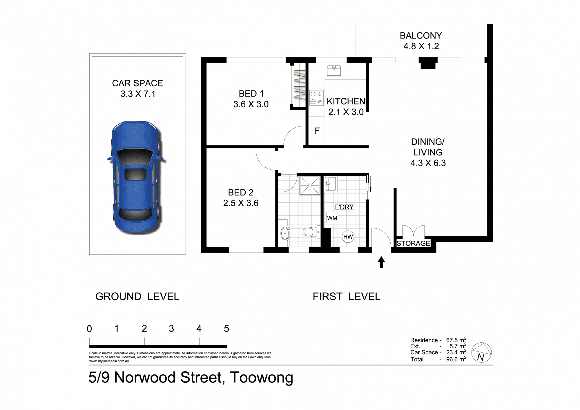 5/9 Norwood Street, TOOWONG, QLD 4066