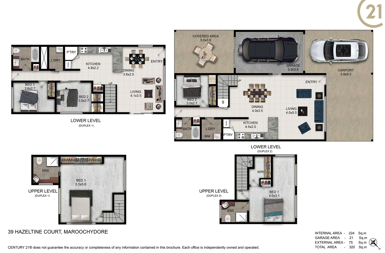 1 and 2 / 39 Hazeltine Court, Maroochydore, QLD 4558