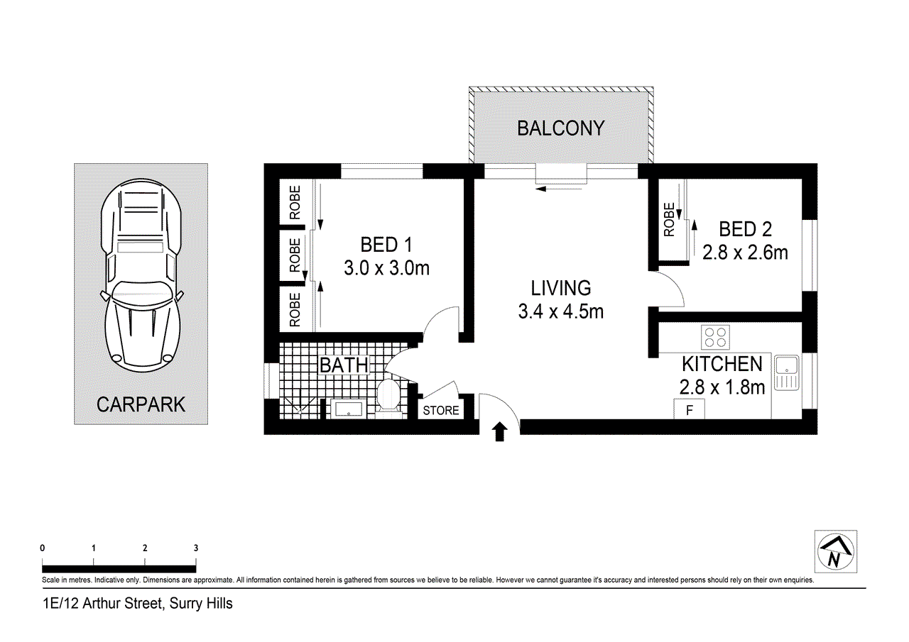 1E/12 Arthur Street, SURRY HILLS, NSW 2010