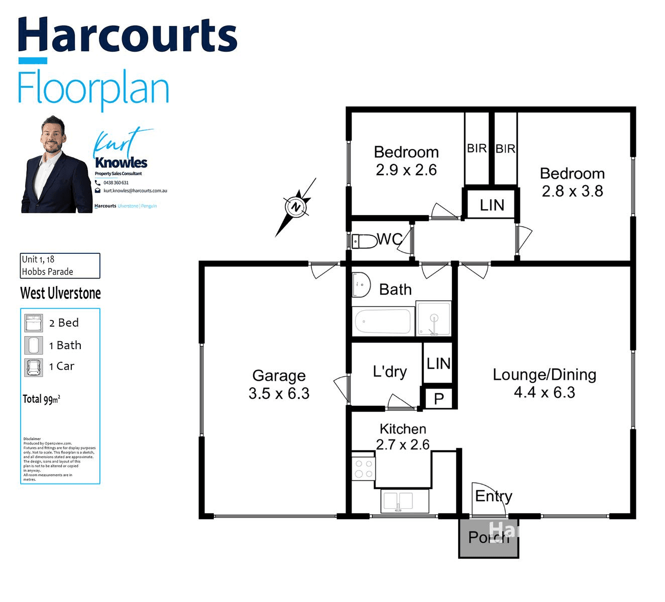 1/18 Hobbs Parade, WEST ULVERSTONE, TAS 7315