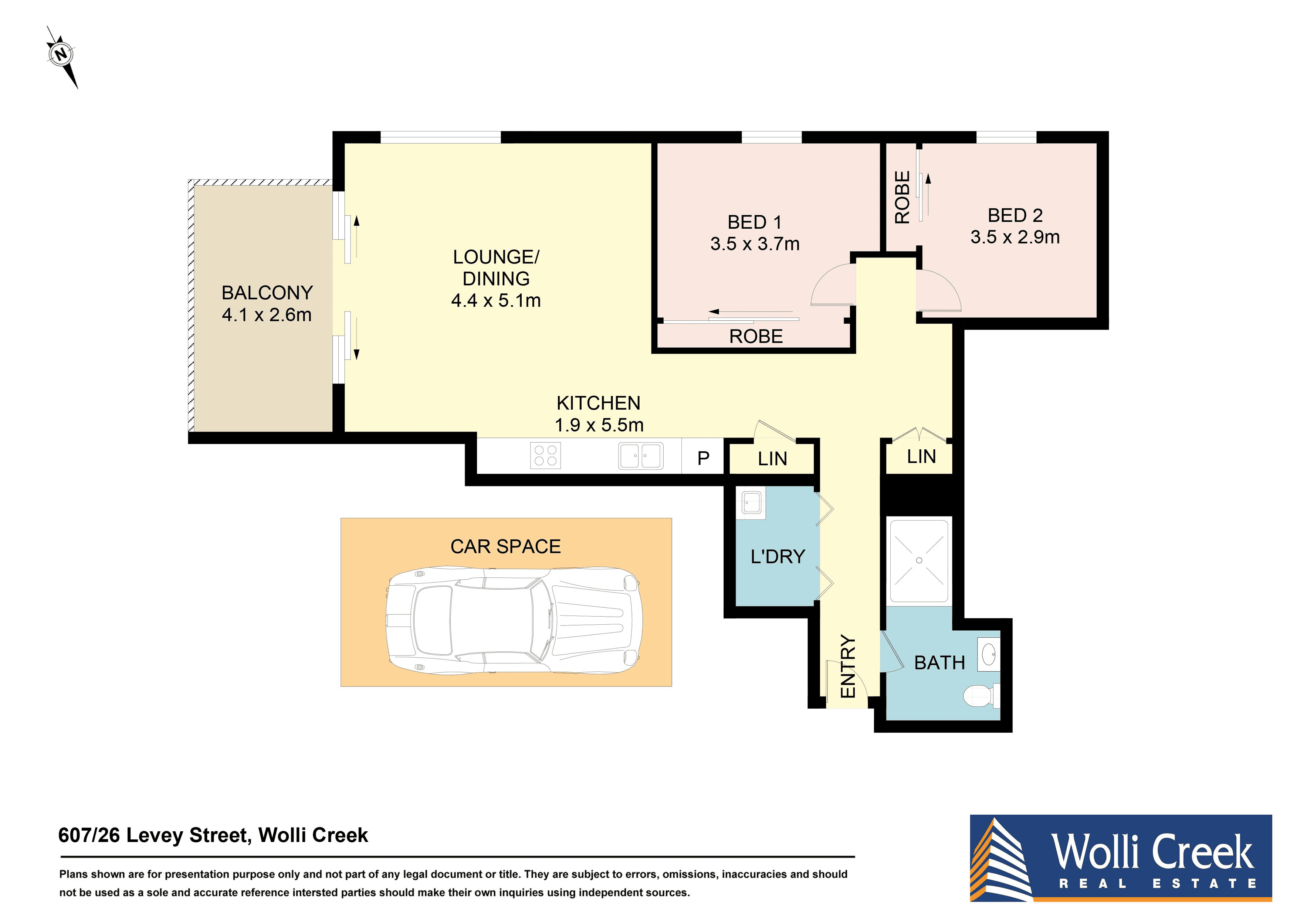 607/26 Levey Street, WOLLI CREEK, NSW 2205