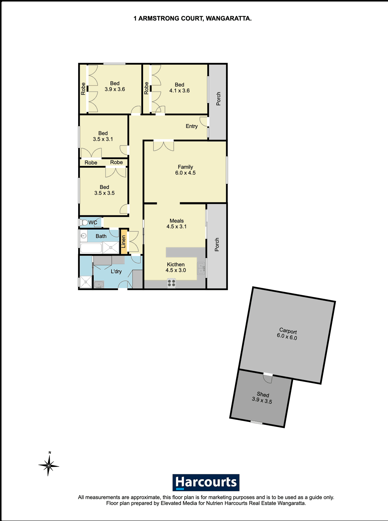 1 Armstrong Court, WANGARATTA, VIC 3677
