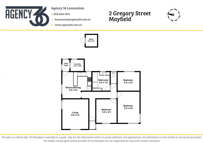 2 Gregory Street, MAYFIELD, TAS 7248