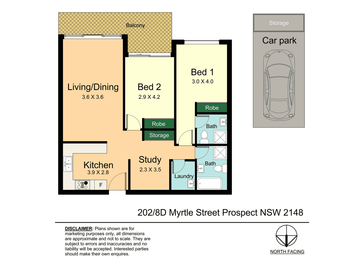 Unit 202/8D Myrtle Street, PROSPECT, NSW 2148