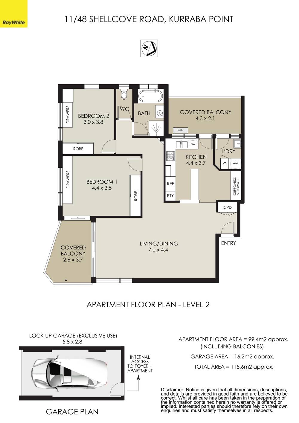 11/48 Shellcove Road, KURRABA POINT, NSW 2089