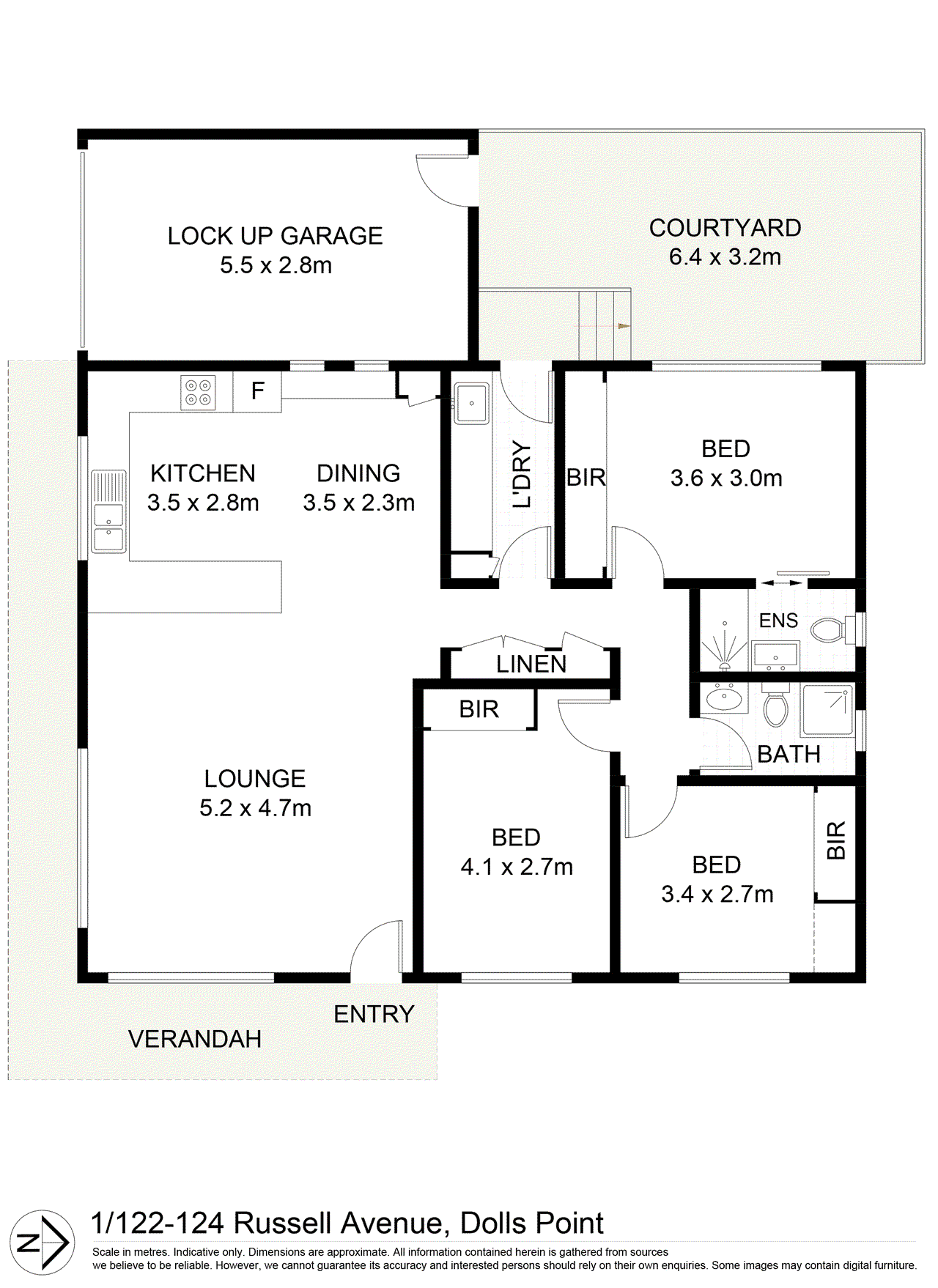 1/122-124 Russell Avenue, DOLLS POINT, NSW 2219