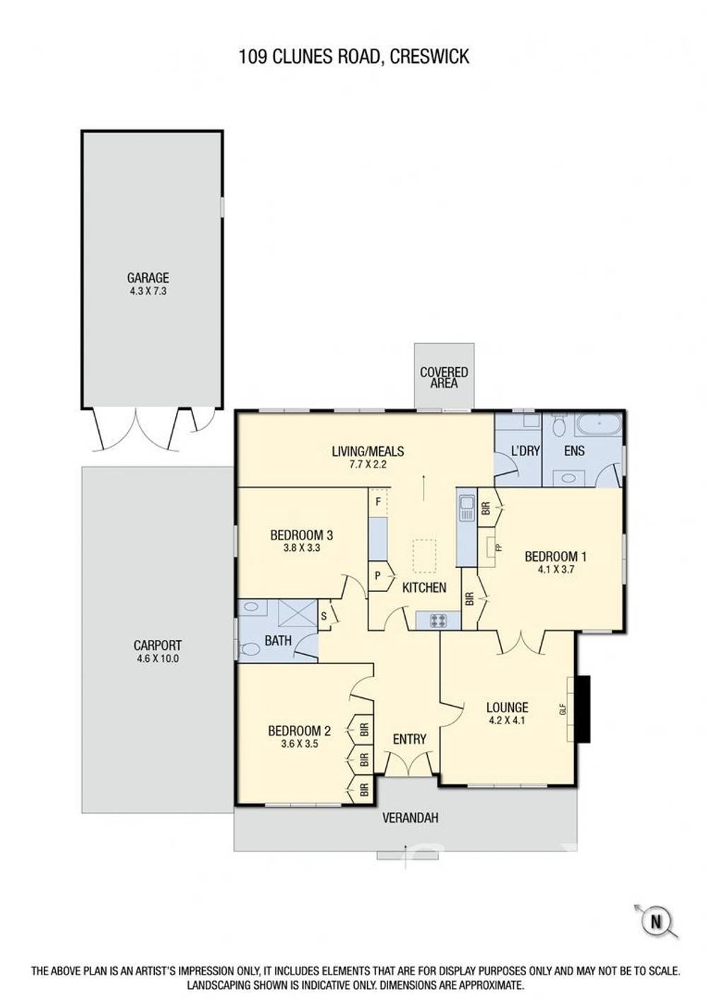 109 CLUNES ROAD, CRESWICK, VIC 3363