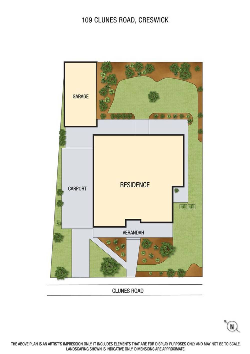 109 CLUNES ROAD, CRESWICK, VIC 3363