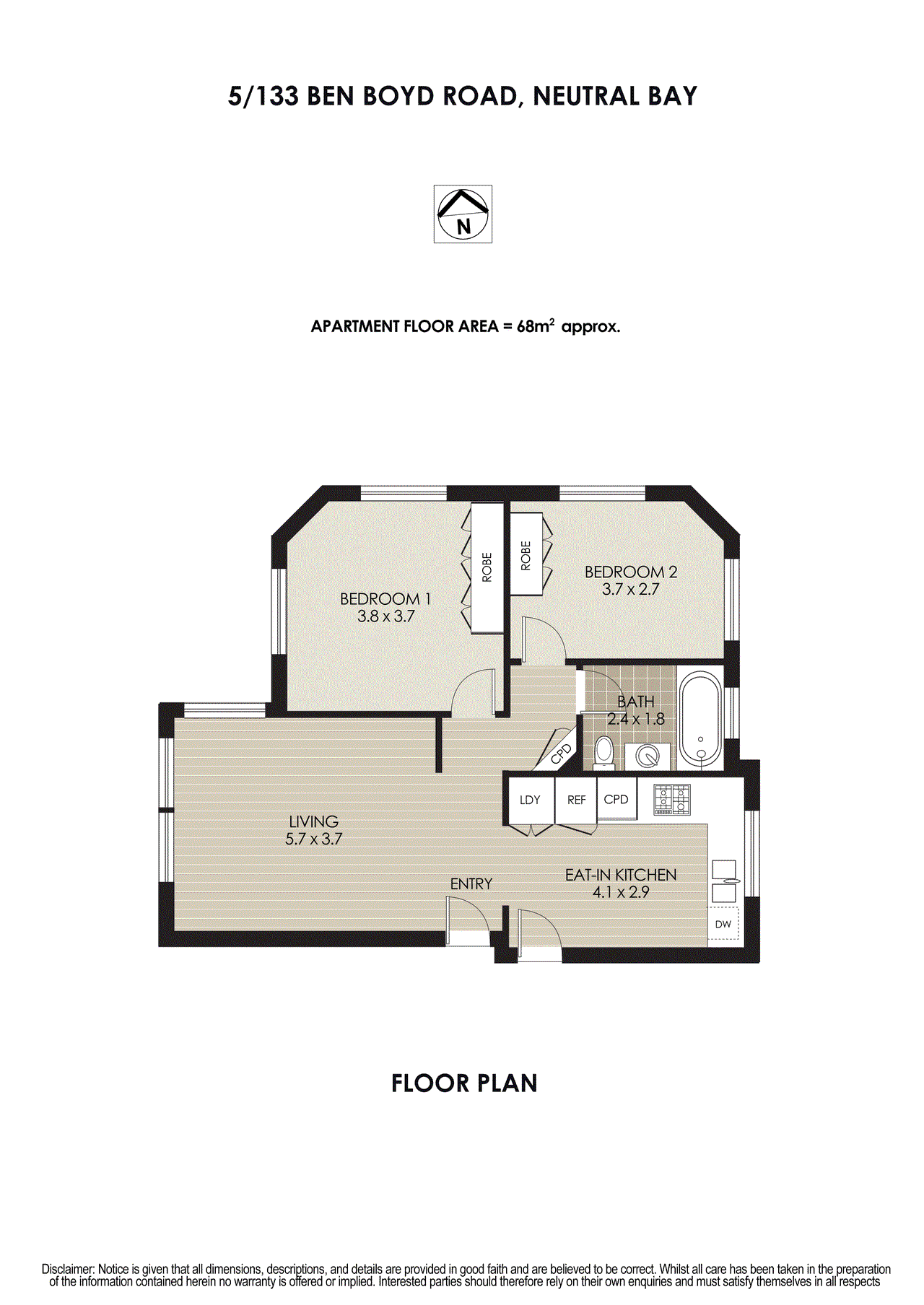 5/133 Ben Boyd Road, NEUTRAL BAY, NSW 2089