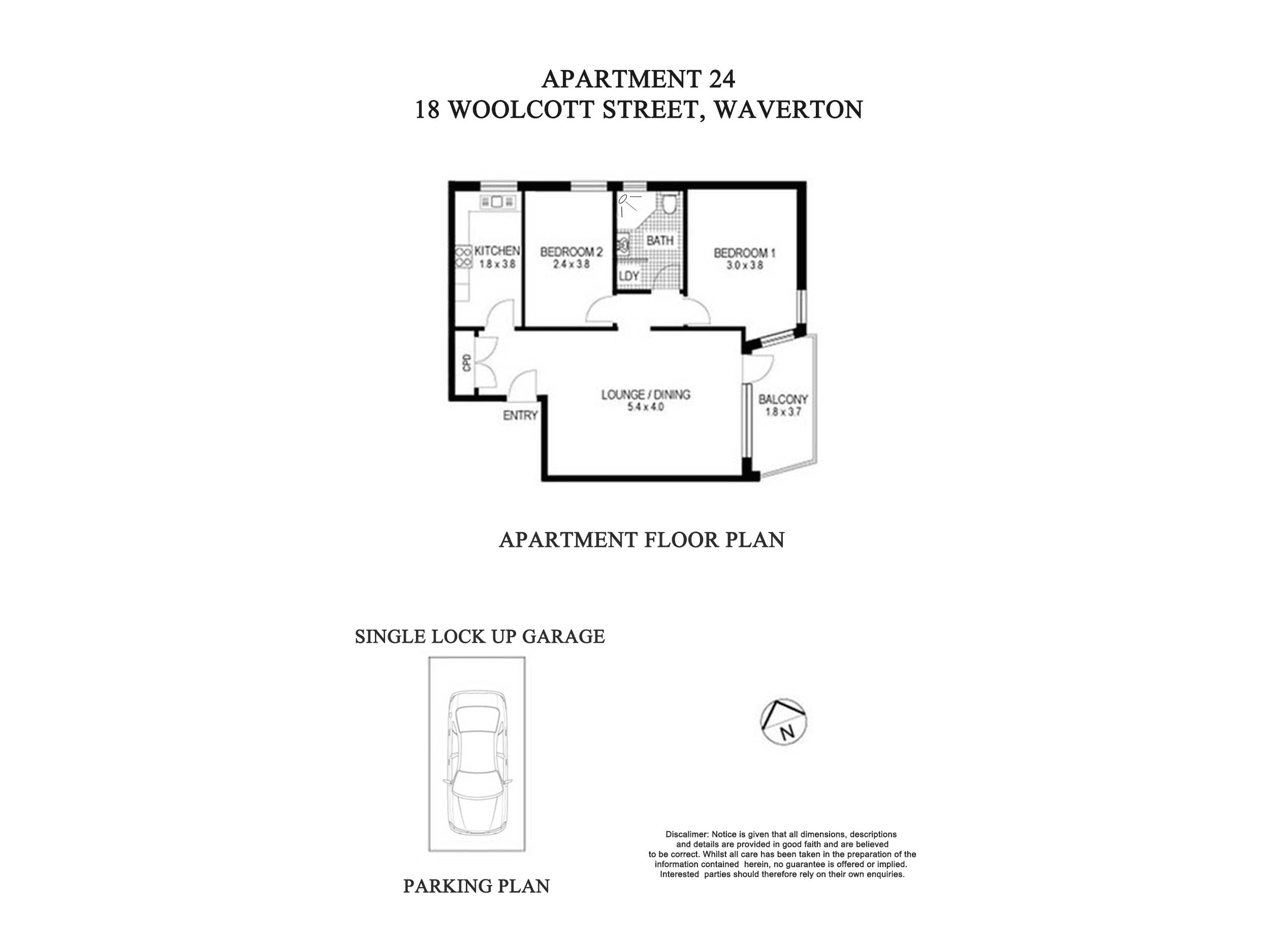 24/18-20 Woolcott Street, Waverton, NSW 2060