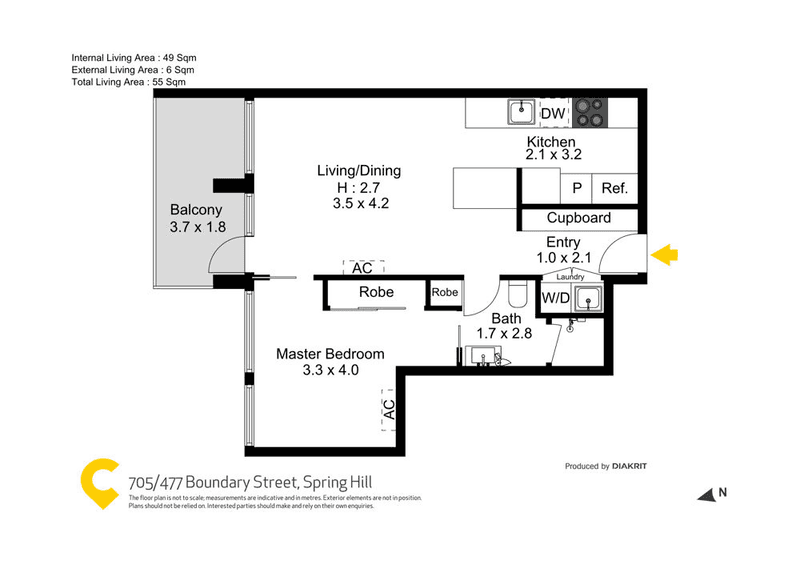 705/477 Boundary Street, SPRING HILL, QLD 4000