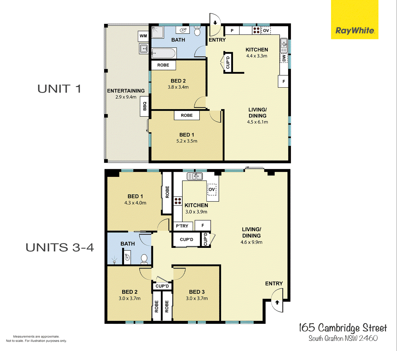 1, 2, 3, 4/165 Cambridge Street, SOUTH GRAFTON, NSW 2460