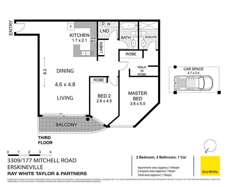 3309/177-219 Mitchell Road, ERSKINEVILLE, NSW 2043