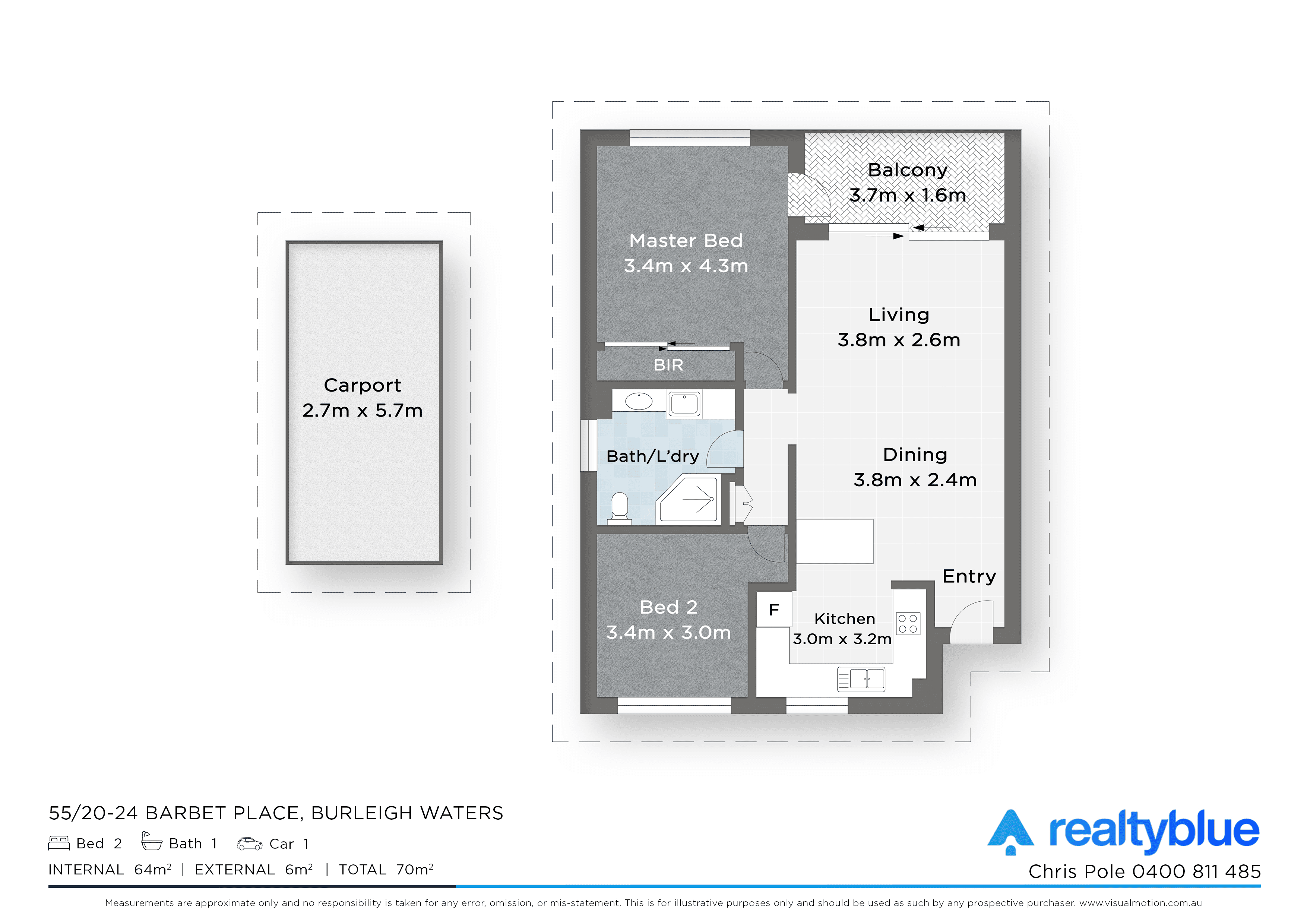 55/20-24 Barbet Place, Burleigh Waters, QLD 4220