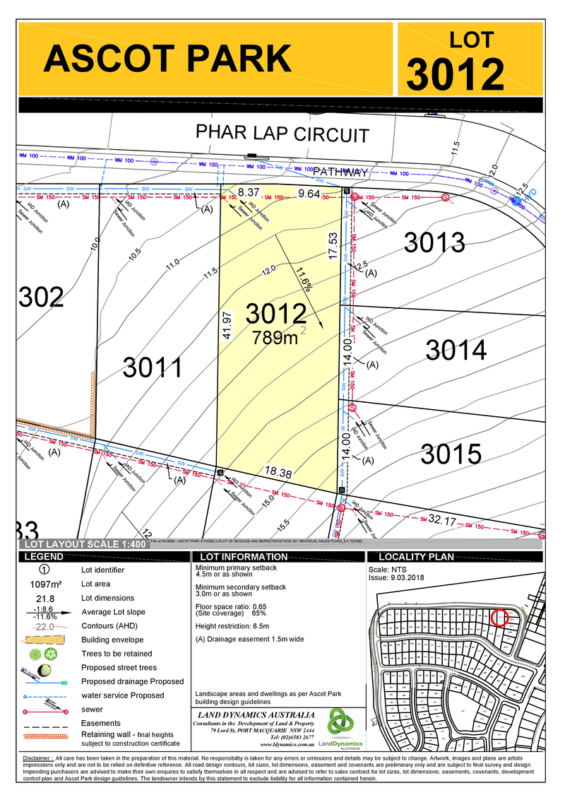 Lot 3012 Pharlap Circuit, PORT MACQUARIE, NSW 2444