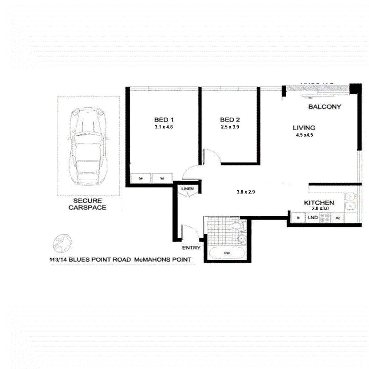 113/14-28 Blues Point Road, Mcmahons Point, NSW 2060