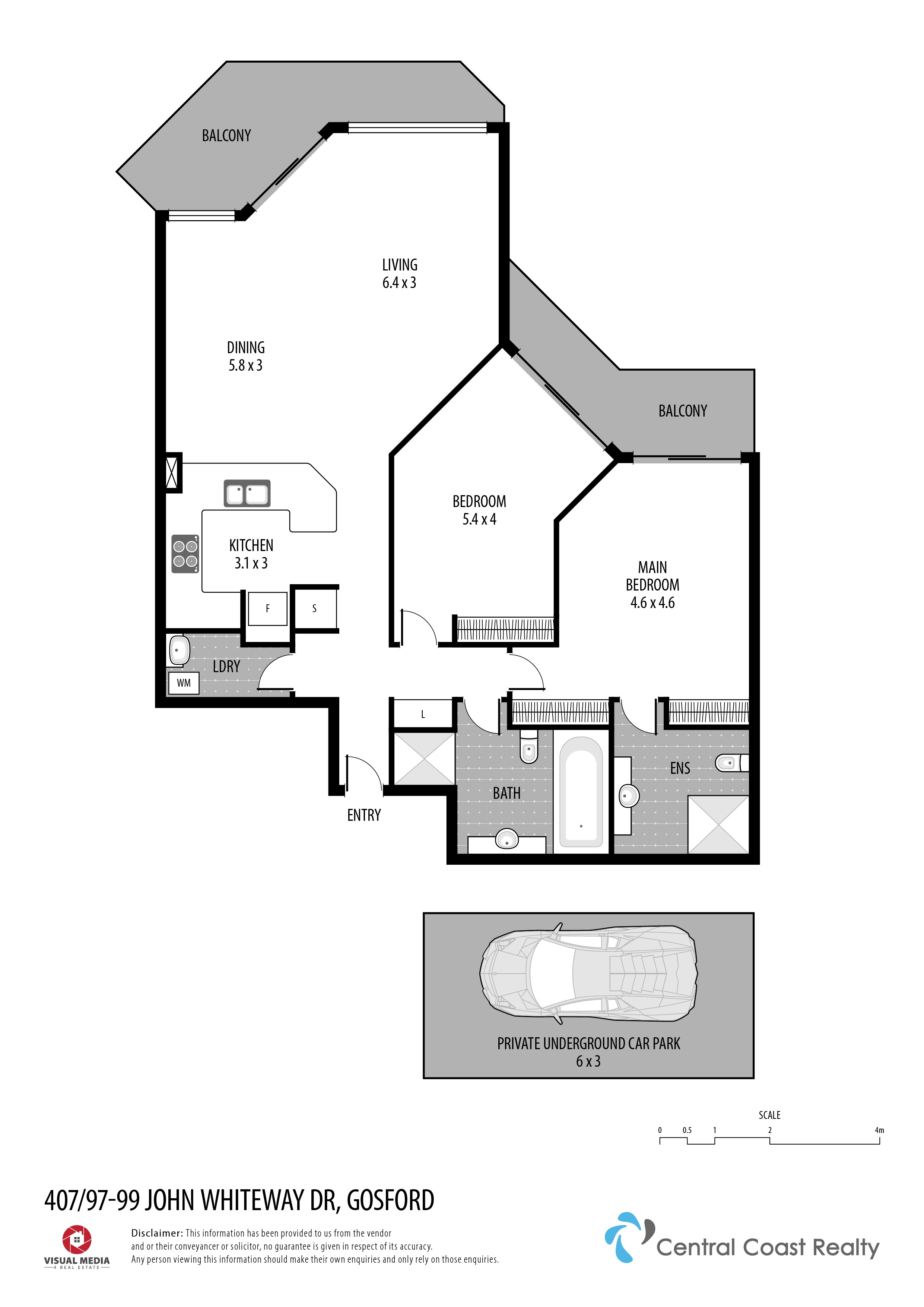 Unit 407/97-99 John Whiteway Dr, Gosford, NSW 2250