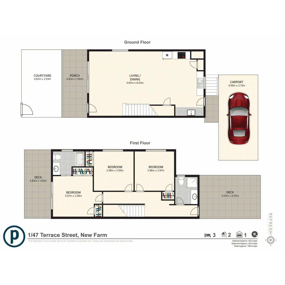 1/47 Terrace Street, New Farm, QLD 4005