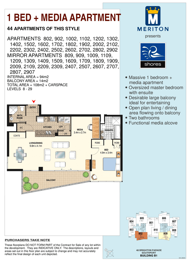 1602/1 Como Crescent, SOUTHPORT, QLD 4215