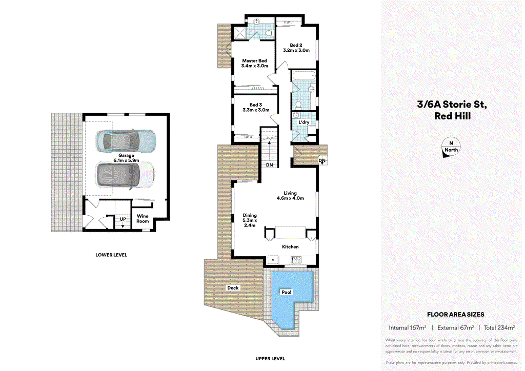 3/6A Storie Street, RED HILL, QLD 4059