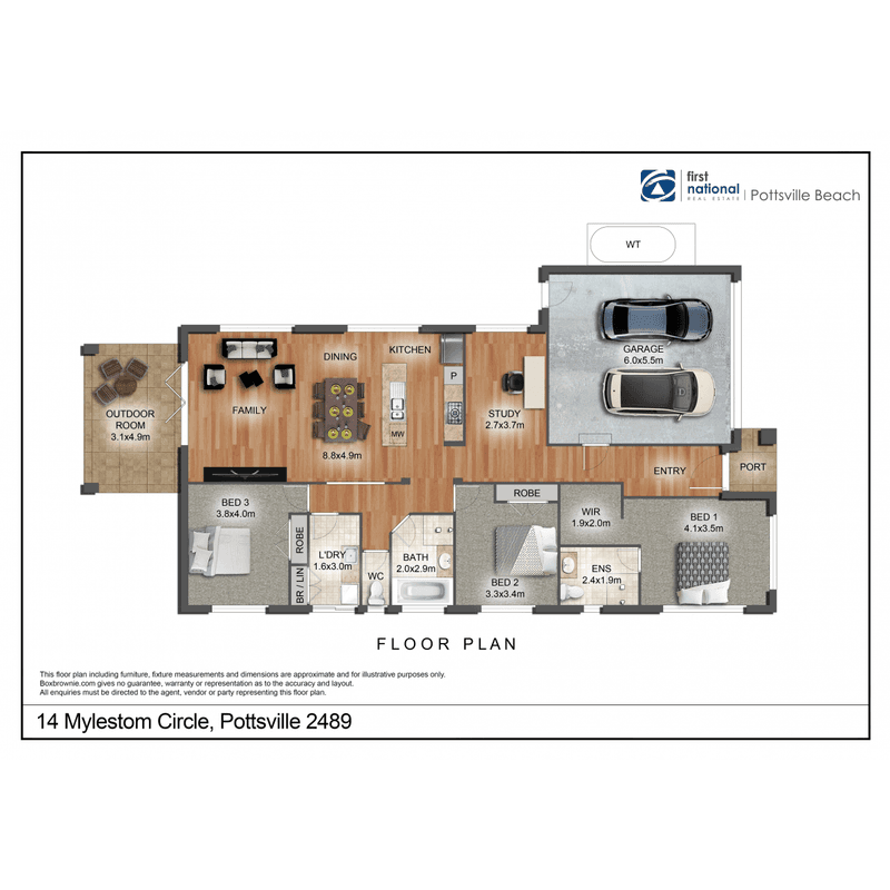 14 Mylestom Circle, Pottsville, NSW 2489