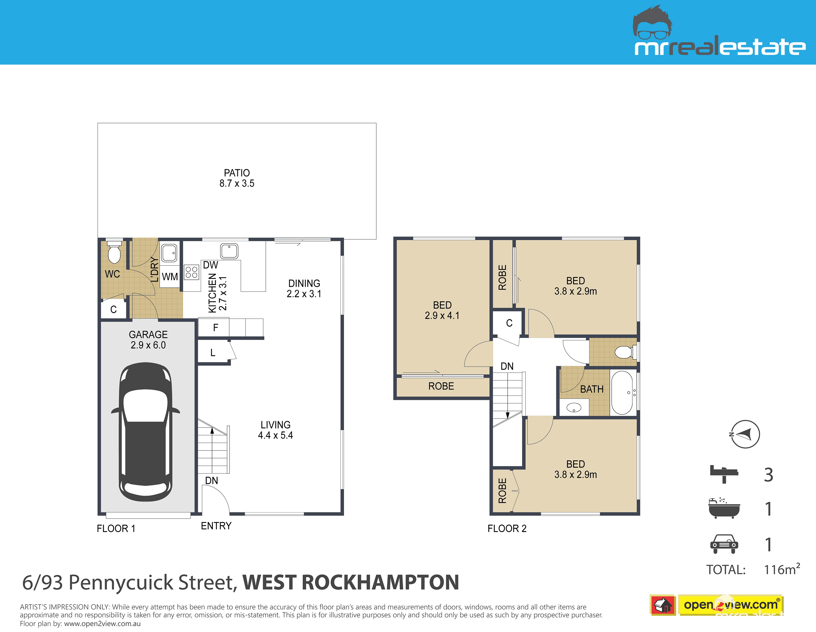 6/93-95 Pennycuick Street, West Rockhampton, QLD 4700