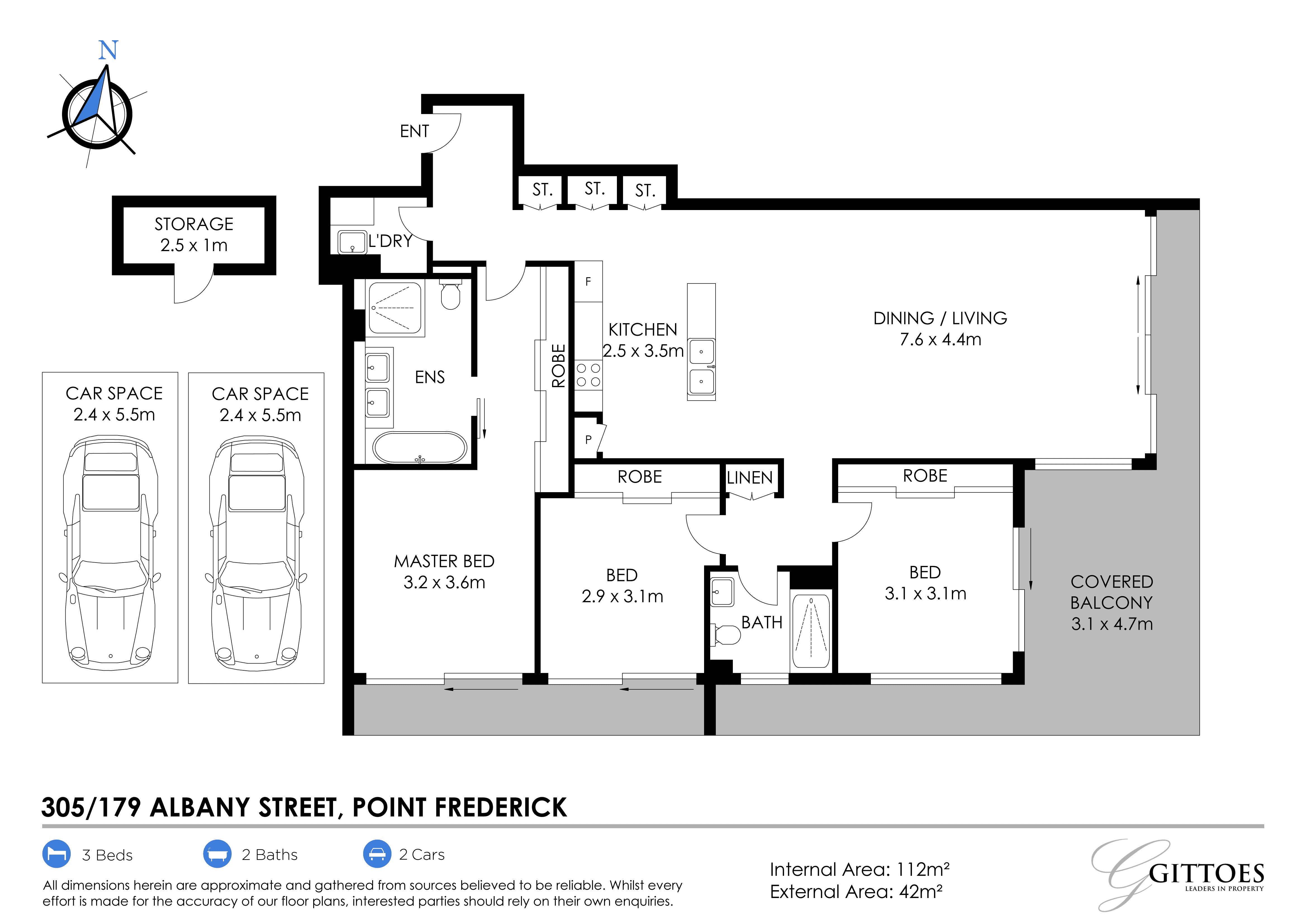 305/179 Albany Street, POINT FREDERICK, NSW 2250