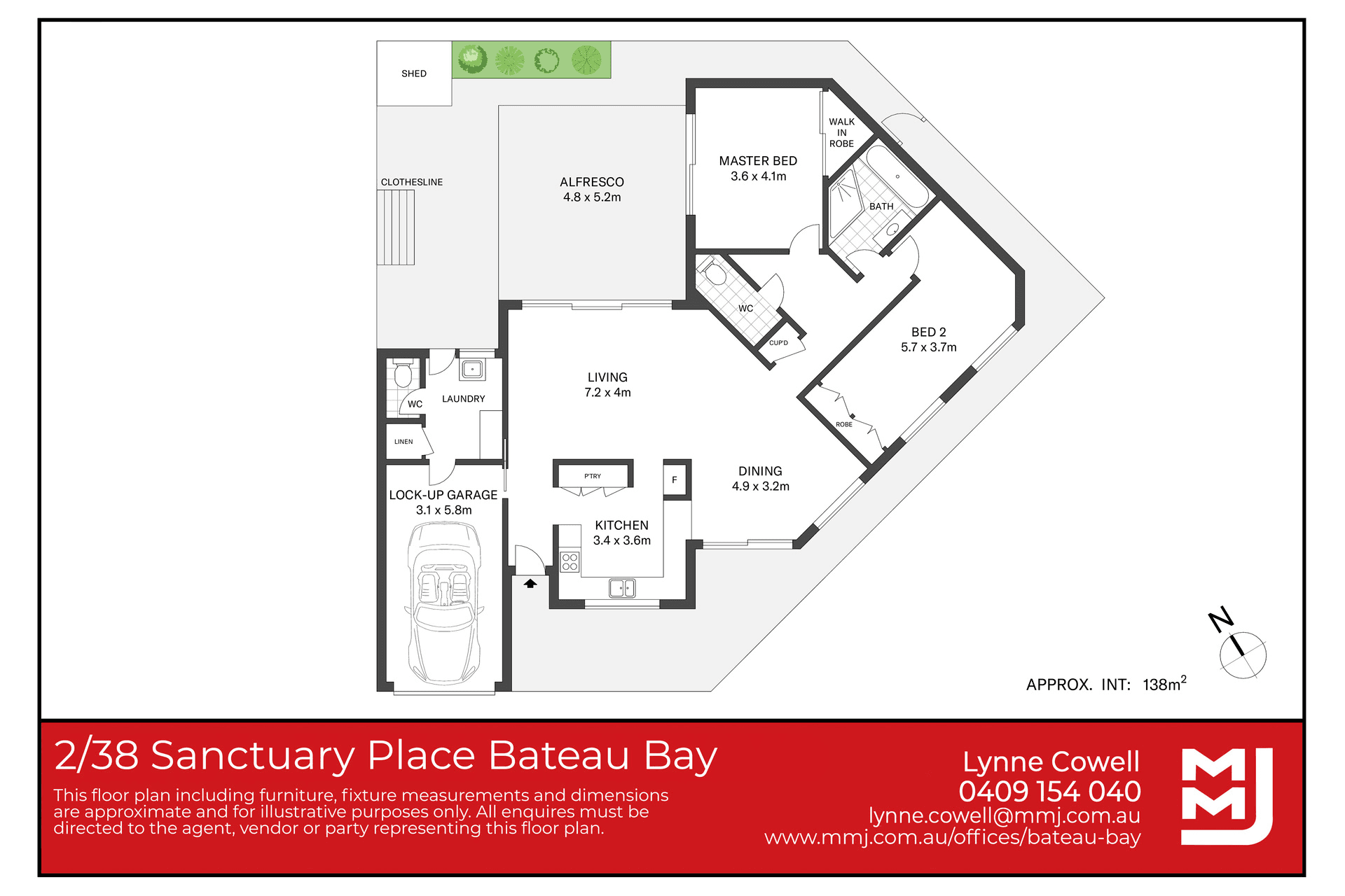 2/38 Sanctuary Place, Bateau Bay, NSW 2261