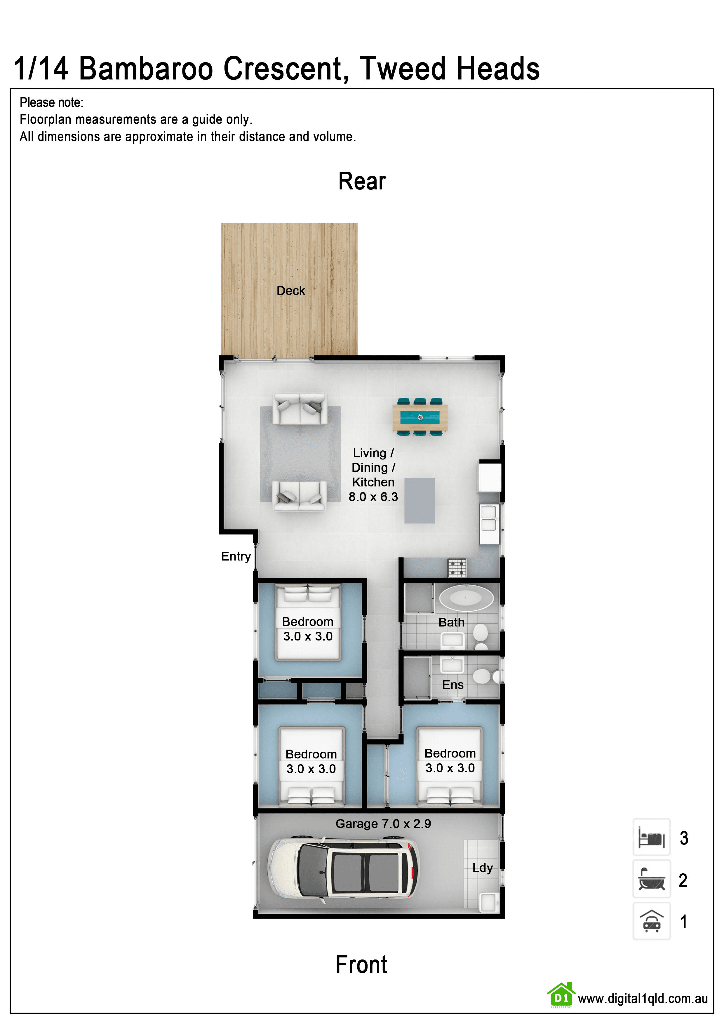 1/14 Bambaroo Crescent, Tweed Heads, NSW 2485