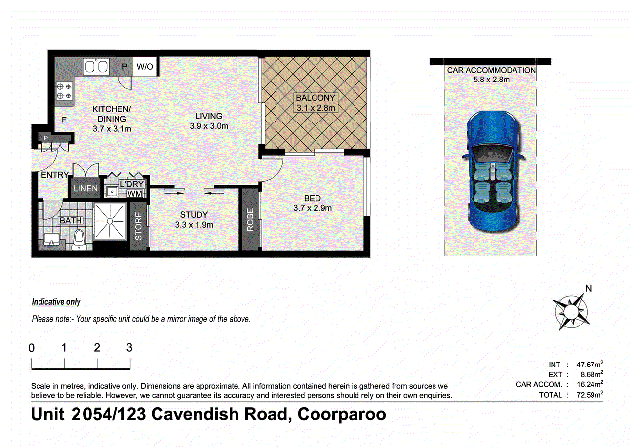 2054/123 Cavendish Road, COORPAROO, QLD 4151