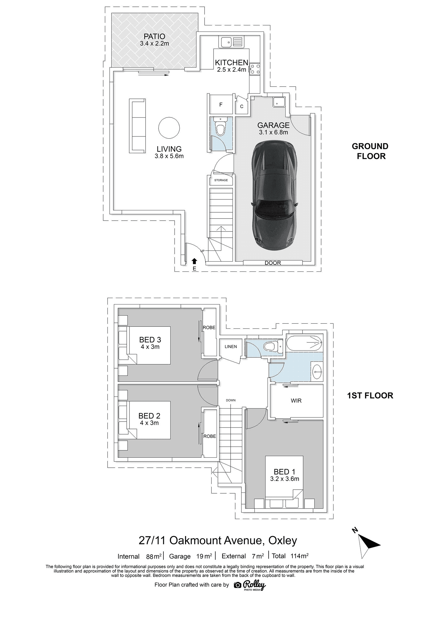 27/11 Oakmont Avenue, OXLEY, QLD 4075