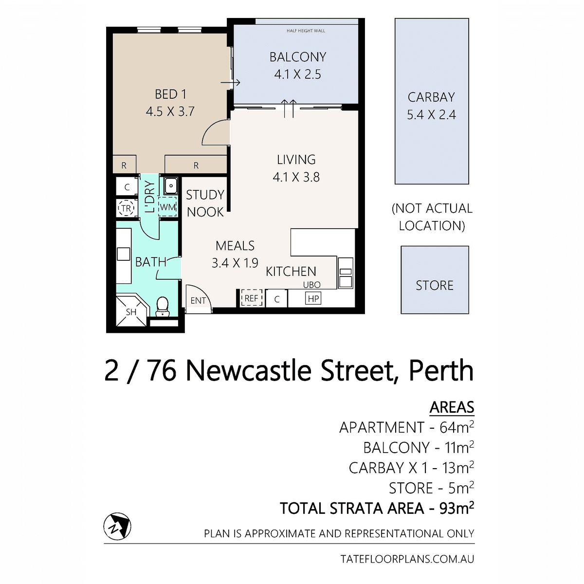 2/76 Newcastle Street, Perth, WA 6000
