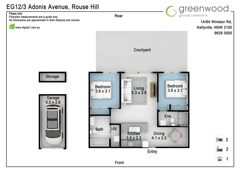 EG12/3 Adonis Avenue, ROUSE HILL, NSW 2155