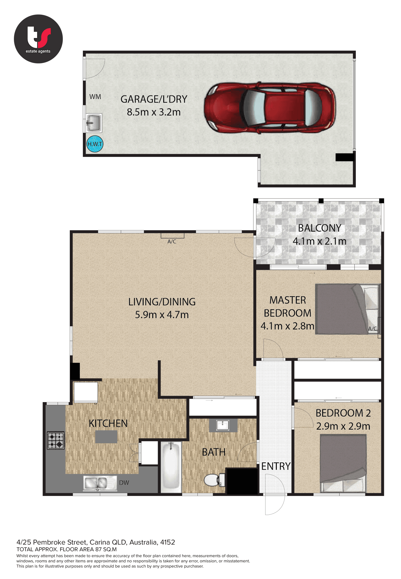 4/25 Pembroke Street, Carina, QLD 4152