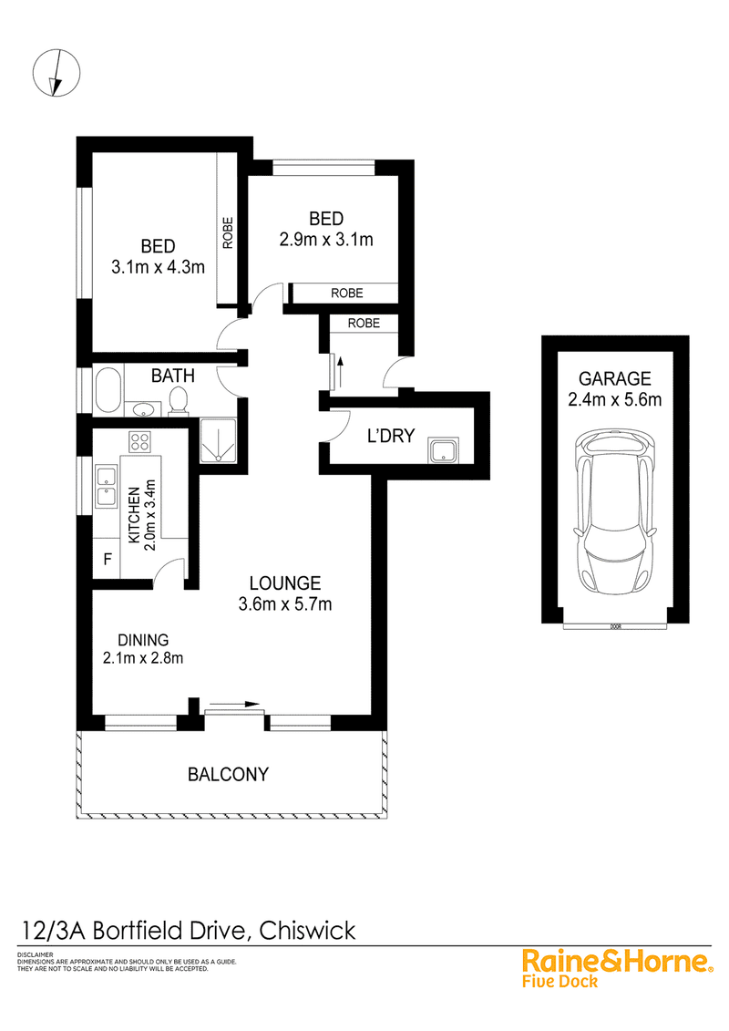 12/3A Bortfield Drive, CHISWICK, NSW 2046