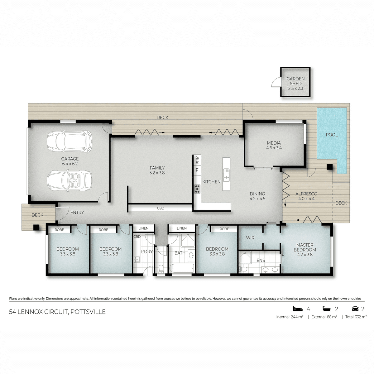 54 Lennox Circuit, Pottsville, NSW 2489