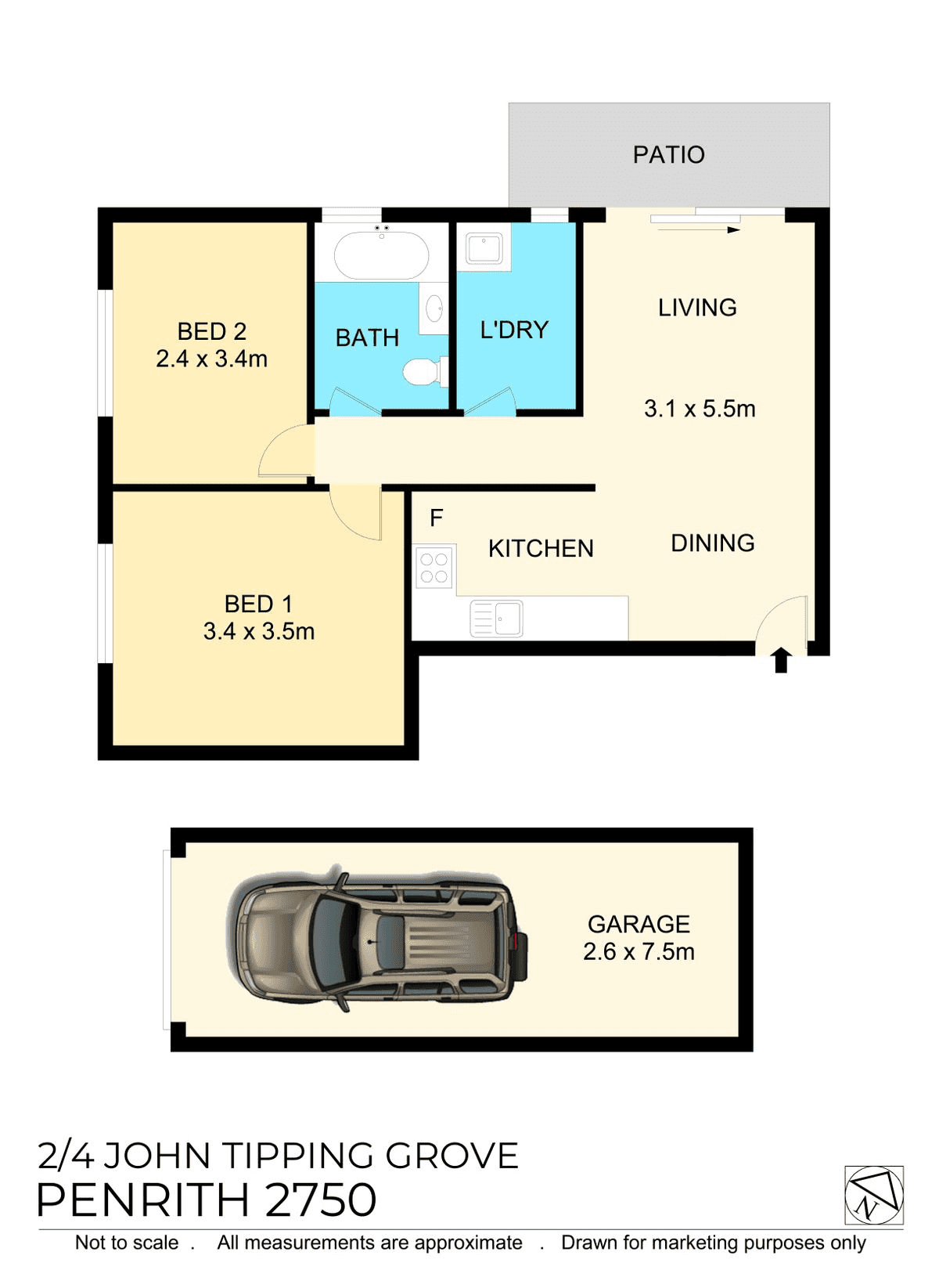 2/4 John Tipping Grove, Penrith, NSW 2750