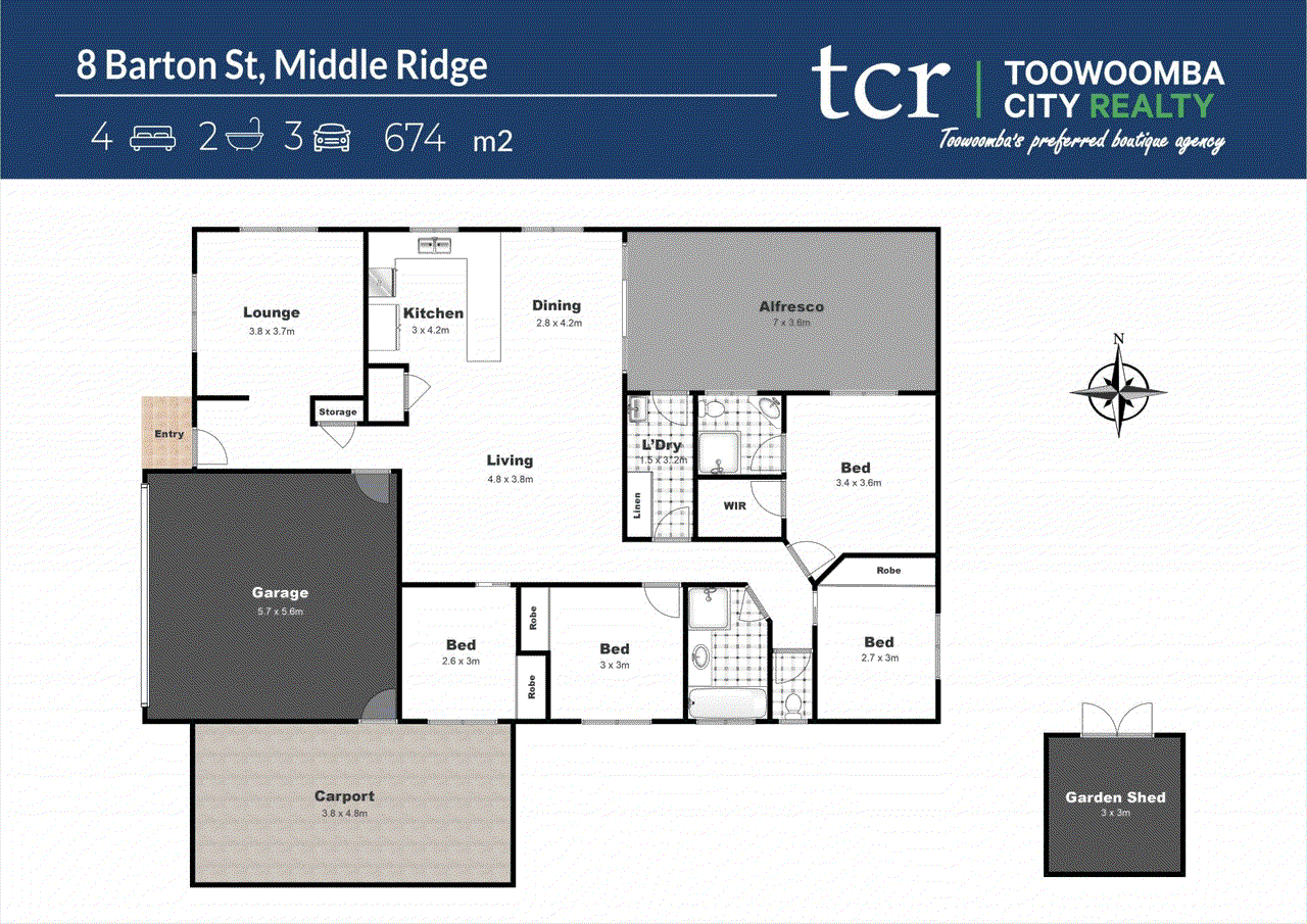 8 Barton Street, Middle Ridge, QLD 4350